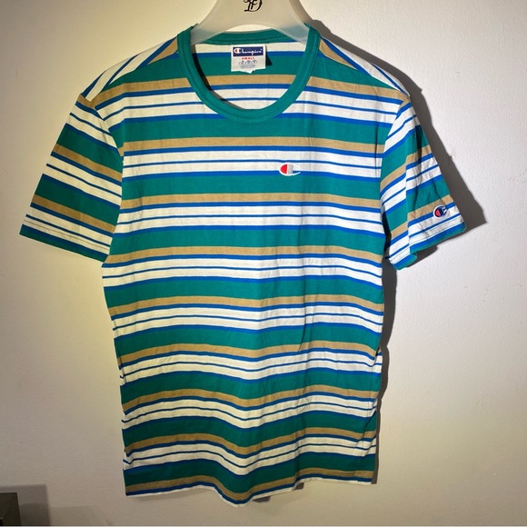 CHAMPION green stripe colours tee - Picture 2 of 5